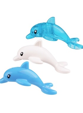 小颗粒积木海底世界海洋小动物蓝色海豚diy场景玩具兼容乐高13392