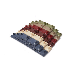 国产小颗粒积木军事沙包人仔掩体装备障碍物战壕场景配件拼装玩具