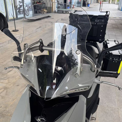 适用光阳ks125高清透亮透明风挡