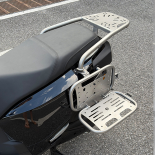 适用五羊本田hooride125尾架三箱架博奥达改装不锈钢304专用配件