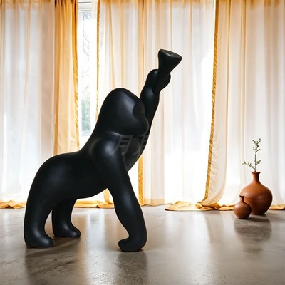 设计师装饰大猩猩落地灯装饰摆件