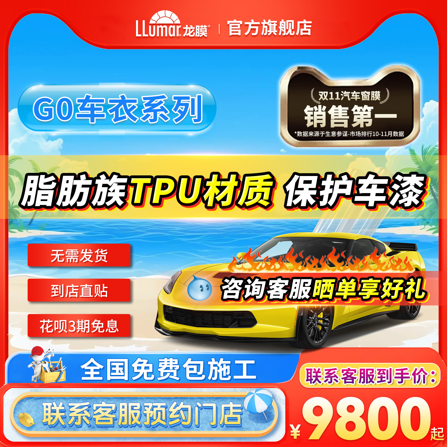 隐形车衣tpu龙膜G1/G2/G0