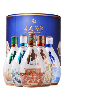 汾酒53度青花30朝代唐宋元明清系列375mlX5高度清香型白酒礼盒装