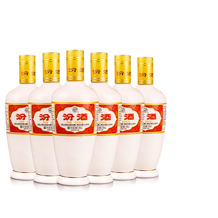 【官方授权】汾酒53度出口瓷汾500mlX6高度清香型白酒6瓶装备用