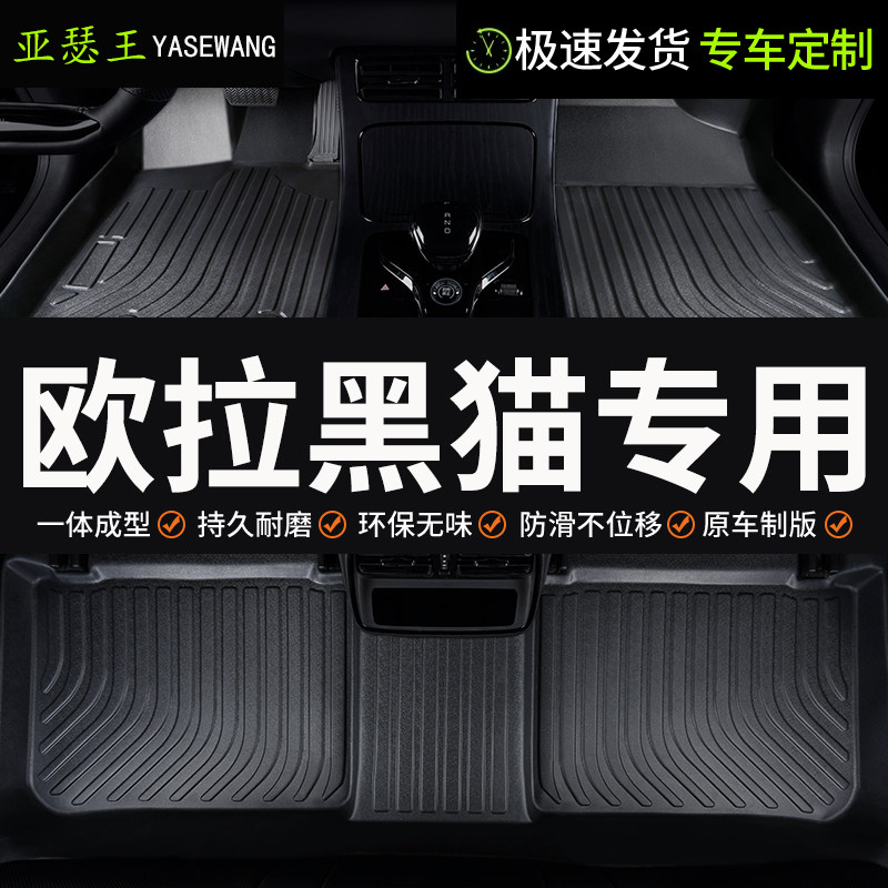 TPE欧拉黑猫脚垫r1专用全包围