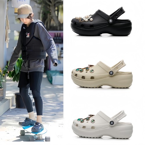 明星同款云朵洞洞鞋女夏季