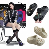 洞洞鞋 女夏季 eva厚底增高防滑沙滩鞋 2025新款 凉拖鞋 包头软底外穿