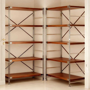 货架多层置物架落地光轴厨房收纳架仓库杂物间储藏室烟酒展示架柜