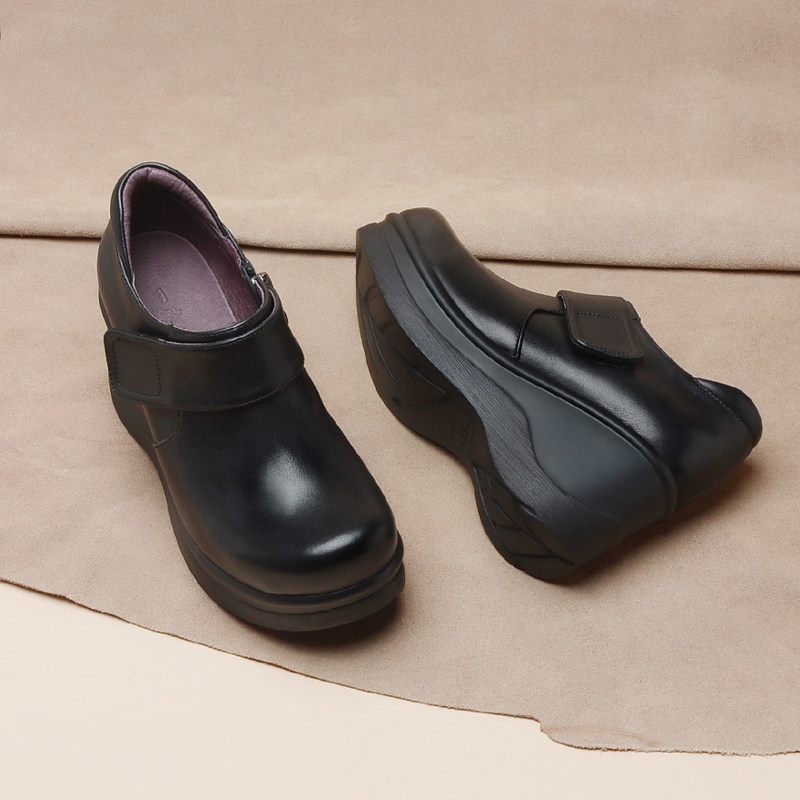 一席之地厚底深口休闲日常圆头舒适坡跟女鞋2025秋季新款真皮单鞋,女鞋,深口单鞋,淘宝优惠券,粉丝福利购,淘宝优惠卷