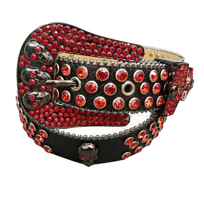 鬼头黑色鳄鱼纹pu嘻哈朋克