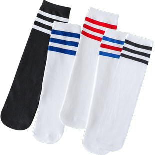 儿童长筒袜春秋薄款白色学生袜子足球过膝盖学院风男童女童中筒袜