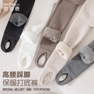 女童打底裤冬加绒加厚踩脚打底袜女孩秋冬季保暖不连脚儿童连裤袜