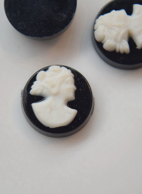 美产9mm黑色士兵树脂人物造型装饰贴片手作材料饰品配件【人像】