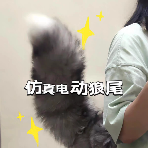 声控电动遥控尾巴三合一仿真狼尾cosplay漫展道具可充电狐狸尾巴