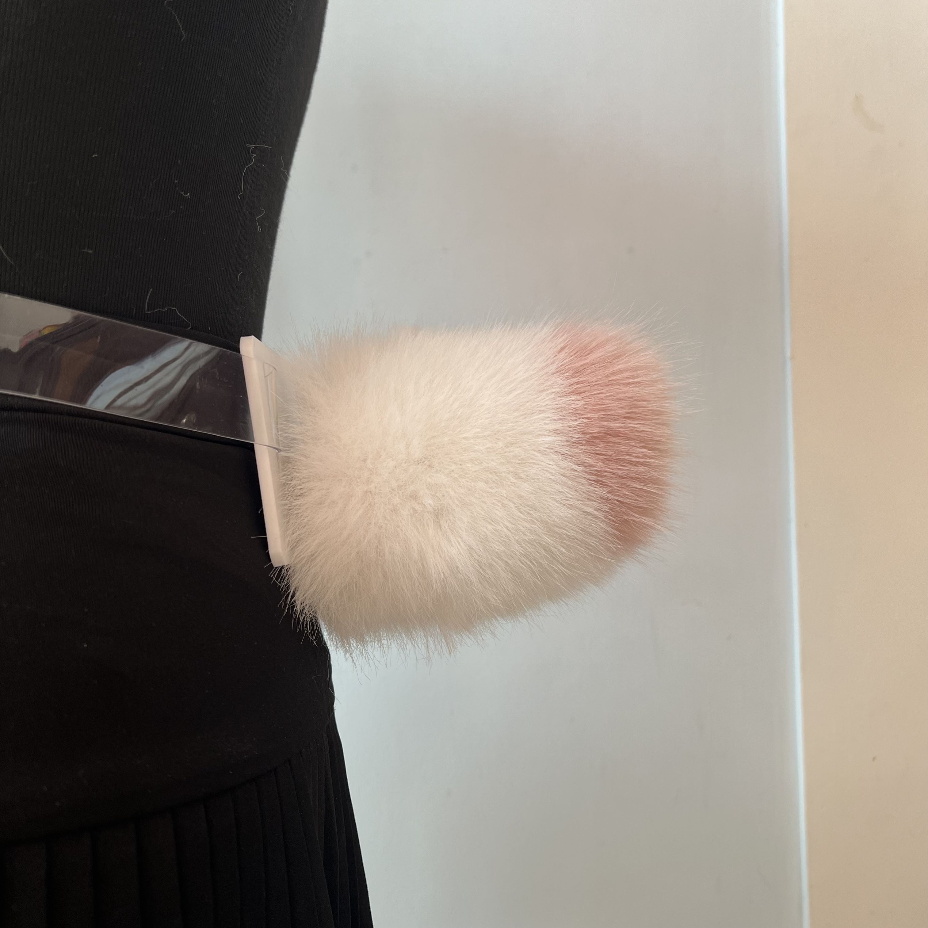 大梨同款纯色可爱简约兔兔尾巴