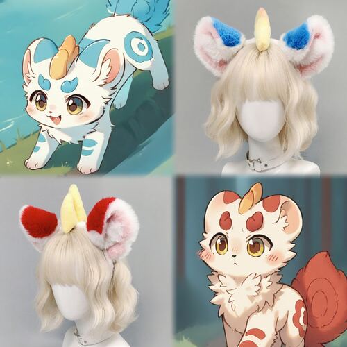 有兽焉貔貅天禄毛绒洗脸发箍