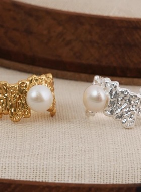 小众设计款天然珍珠戒指