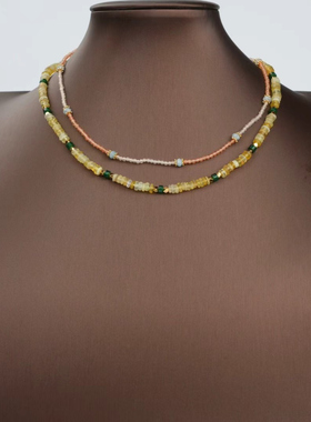 小众设计款天然石项链女款