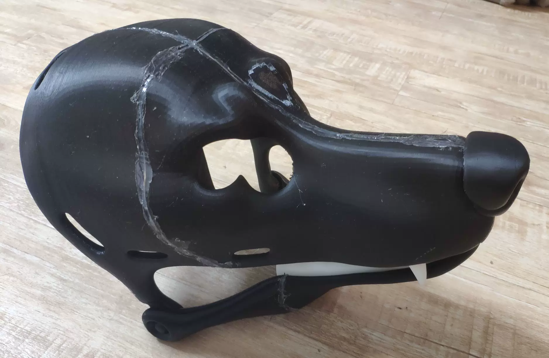 Моделирование 3D печати череп волка костюм фурри создание персонализированный волк фурри пёс