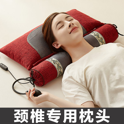 颈椎枕头护颈椎睡眠睡觉专用艾草荞麦修决明子圆柱加热护劲椎助复