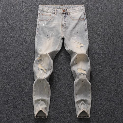 原创高端潮牌男士牛仔裤