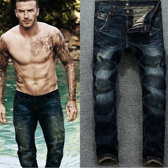 冬季欧洲站牛仔裤男长裤美式修身小脚裤青年弹力潮流深色百搭复古在类目 男装, 牛仔裤中 - 来自Buy2taobao.com提供专业的淘宝代购服务