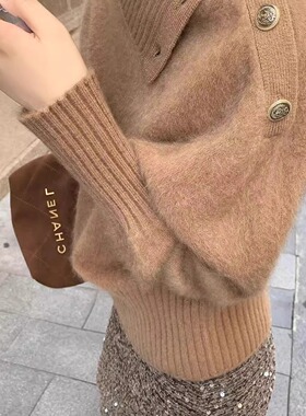 NTOT高级感欧货时尚气质2025年冬季新款高领气质百搭软糯休闲咖色