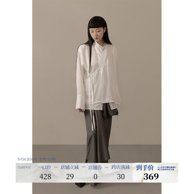新中式绸缎设计感小众衬衫
