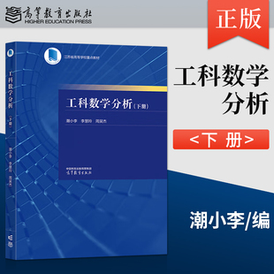 【出版社直供】 工科数学分析下册 潮小李 李慧玲 周吴杰 高等教育出版社 高等学校重点教材 9787040617443