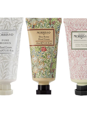 Morris&Co护手霜海盐檀香柠檬金百合茉莉30-15ml礼盒拆三支味合卖