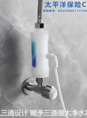 高效过滤智能马桶三通型过滤器 母婴专用洁身器坐便器4分正版通用
