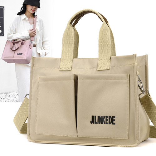 上课通勤百搭单肩手提公文托特包