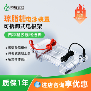 裕成实验琼脂糖水平电泳槽多用途核酸电泳仪 DNA核酸电泳槽加样梳