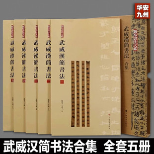 全5册 武威汉简书法合集 简帛书法大系原帖简体旁注局部放大隶书篆书毛笔软笔书法字帖初学者临摹练字学习教程书籍 上海书画出版社