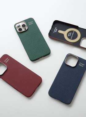 Carpe Diem 超轻薄芳纶纤维磁吸手机壳 适用于iPhone16Pro/15Pro系列