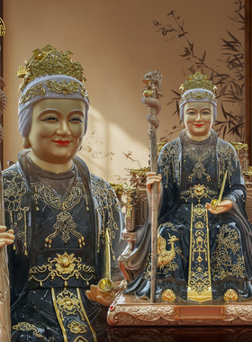 东北铁刹山黑妈妈佛像摆件