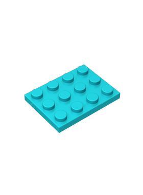 高砖积木零件GDS-90196配件3*4板兼容小颗粒MOC拼插散件