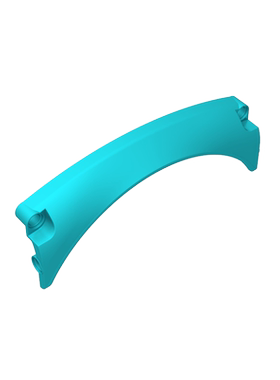 高砖积木零件GDS-90154配件13x2x5尖底轮眉配件兼容小颗粒MOC散件