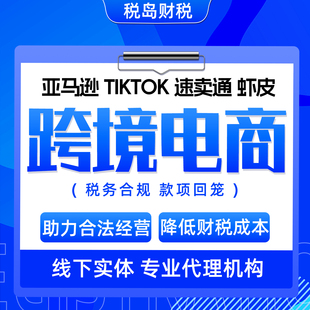 跨境电商公司注册注销TK亚马逊TEMU营业执照代办挂靠报税核定征收