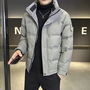 智快鱼官方旗舰店男装木三福羽绒服工装立领加厚潮牌痞帅级感男装