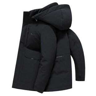 智快鱼官方旗舰店男装木三福羽绒服男中长款加厚保暖冬季外套内胆