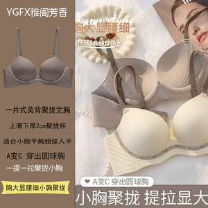 无痕内衣女士聚拢小胸显大上托收副乳防下垂2024新爆款提拉文胸罩