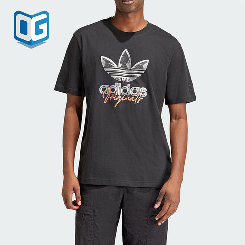阿迪达斯男士运动时尚短袖