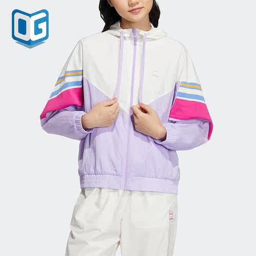 阿迪达斯女子运动休闲连帽外套