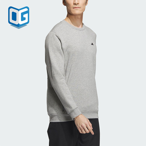 阿迪达斯男士简约运动套头衫