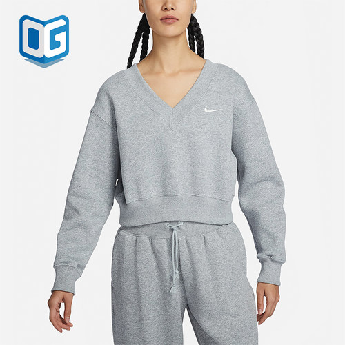 Nike/耐克女士V领套头卫衣