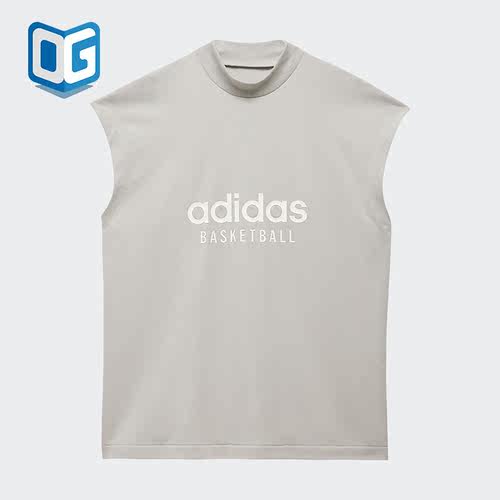 Adidas/阿迪达斯正品三叶草男女印花透气运动无袖T恤IA3445