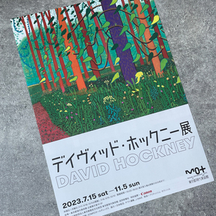 Mo+东京都现代美术馆 大卫霍克尼大型回顾展 日本原版A4展览海报