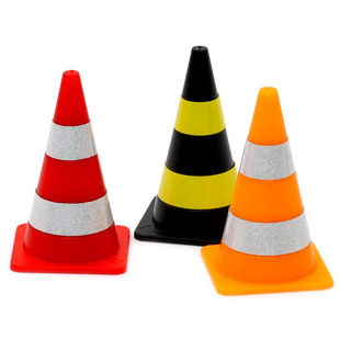 奥兰多汉特模型MX0027汽车1:35 32 雪糕筒路锥场景心情摆件1套8个