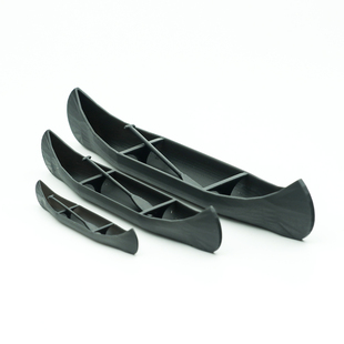 模型玩具1:64 43 32独木舟 小船 汽车模型场景心情件